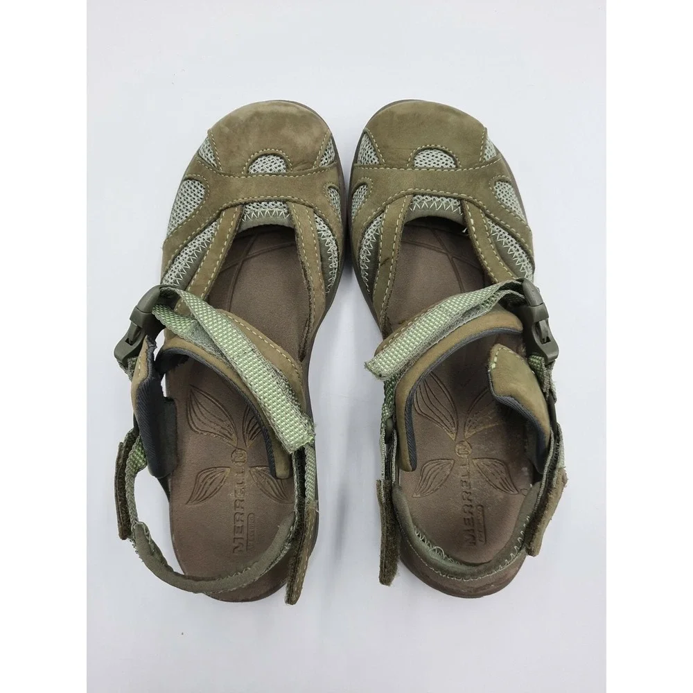 Merrell Azura Size 6 Wrap Closed Toe Hiking Comfort Sport Sandal Black J35318